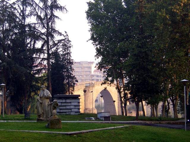 Roman bridge in Orense