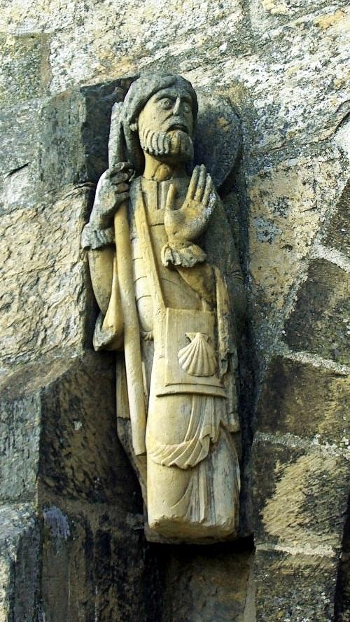 Santiago Peregrino at the church of Santa Marta de Tera
