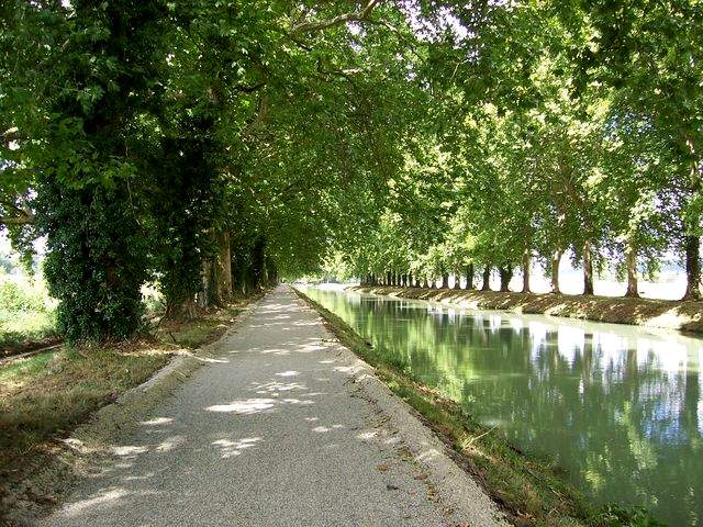Side canal to the Garonne, in Moissac
