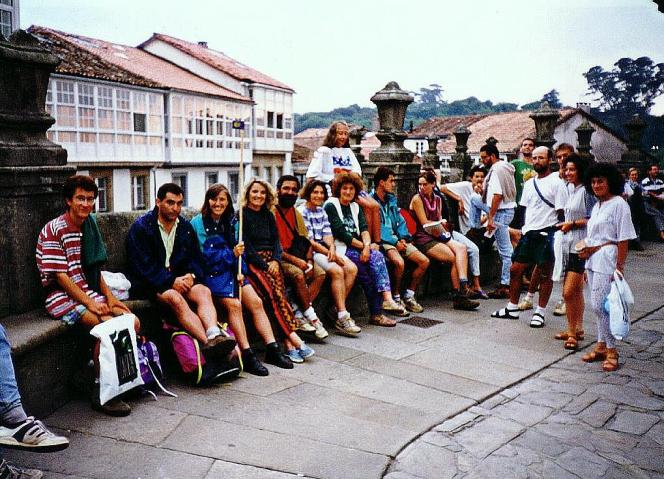 Camino Francés, Plaza del Obradoiro, 29-8-1994